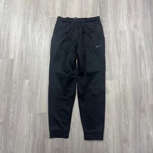 Nike Therma Training Sweatpants Men's Large Tall Black Dri Fit Cuffed AO2370-010